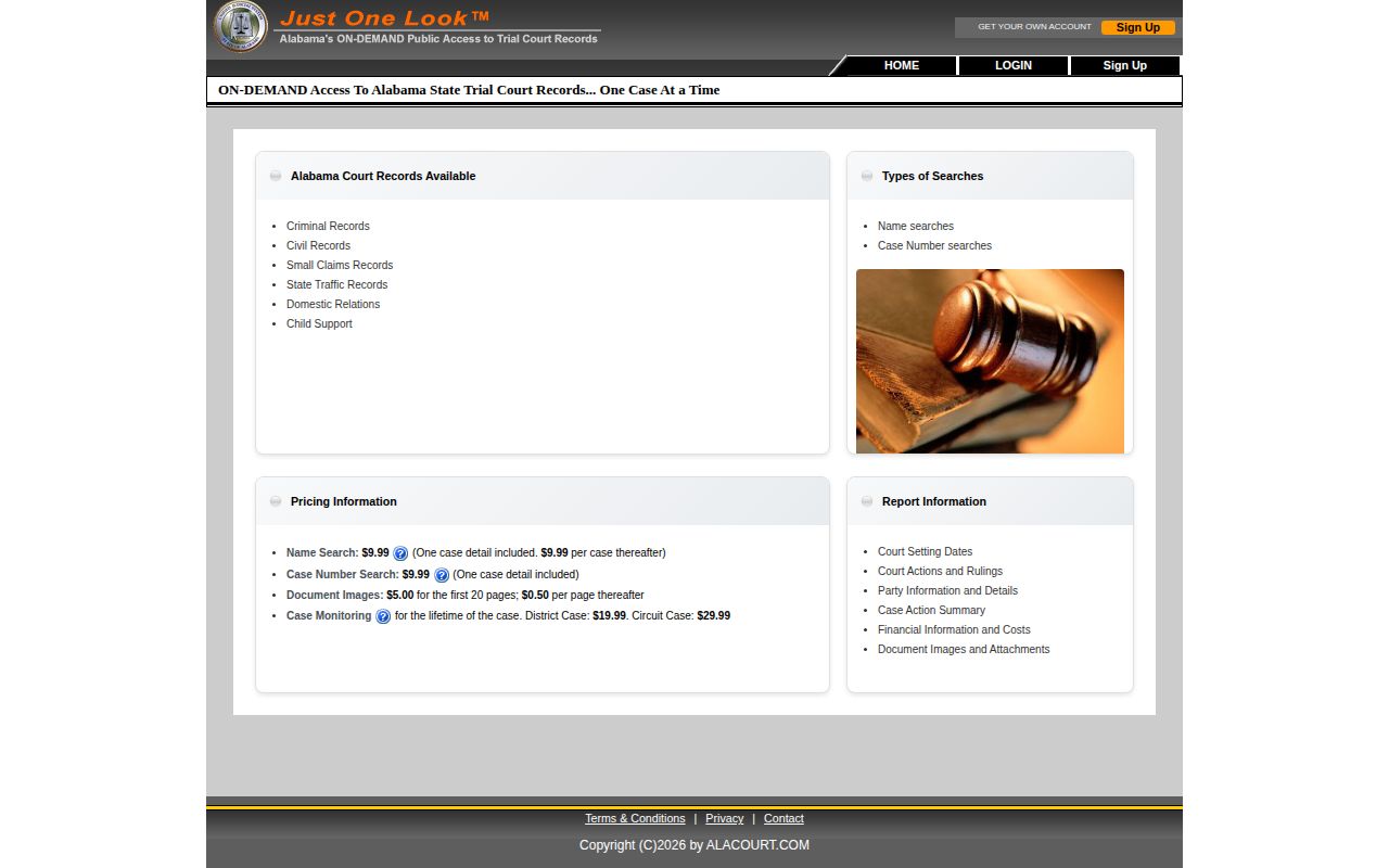 Hale County court release record Alacourt Access screenshot