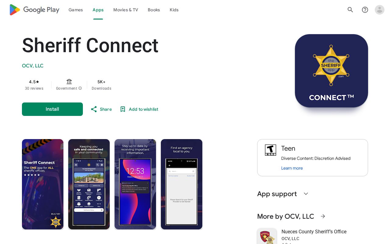 Hale County Jail release information Sheriff Connect app listing